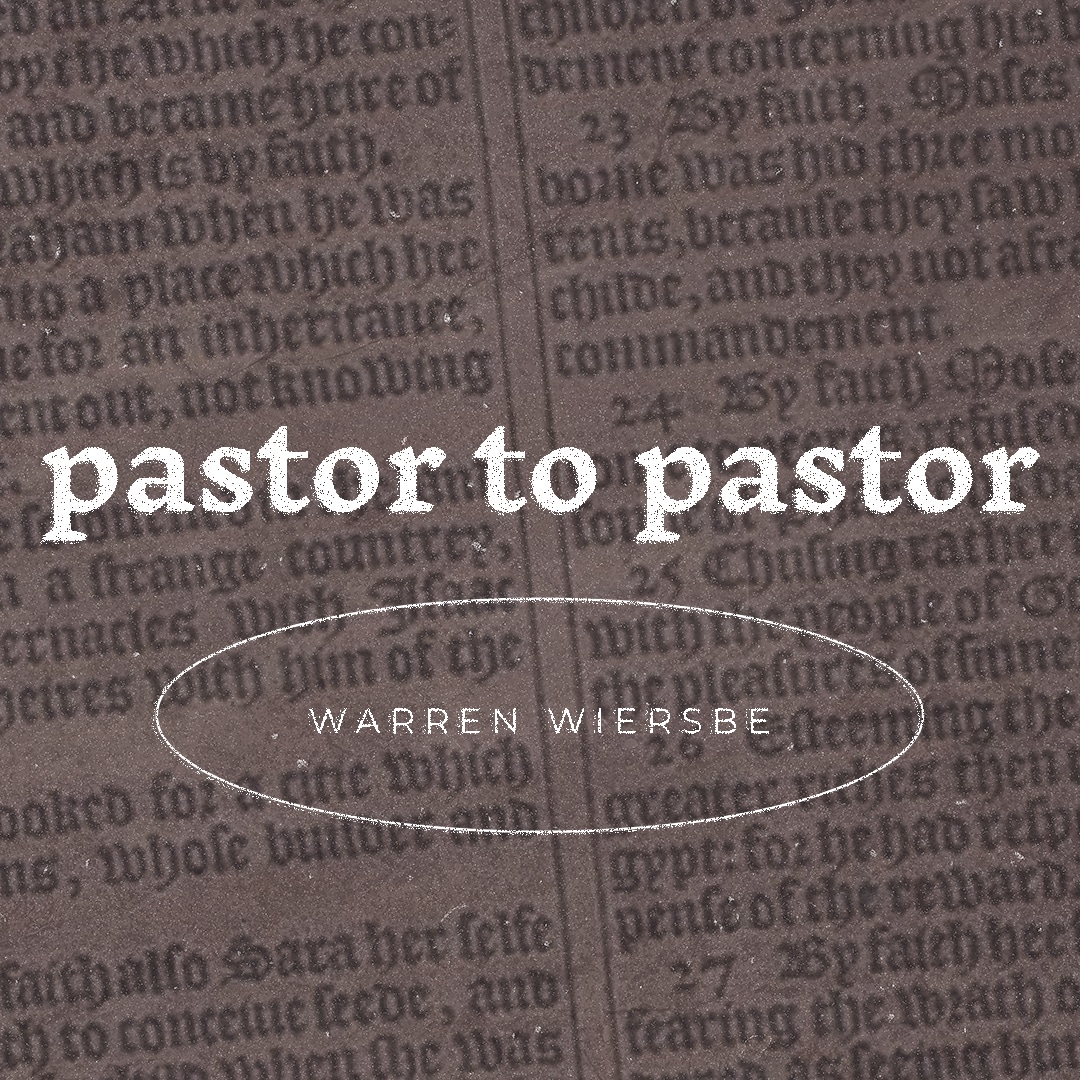 Pastor To Pastor series cover