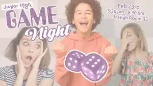 Jr. High Girls Game Night