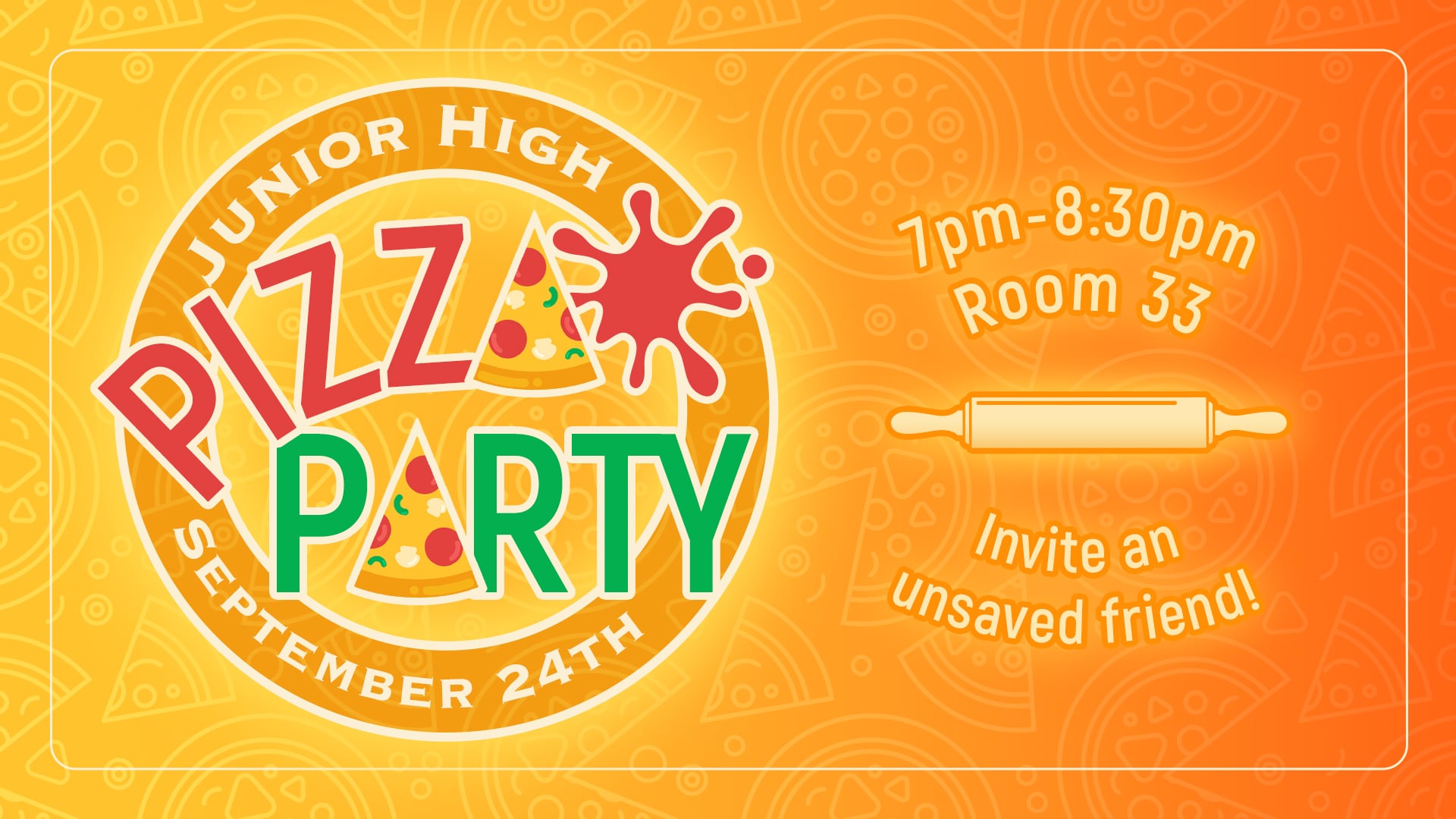 Jr. High Pizza Party