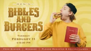 Men’s Bibles and Burgers