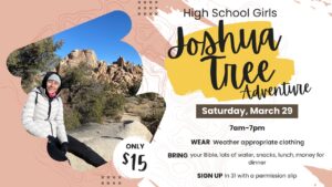 High School Girls Joshua Tree Adventure