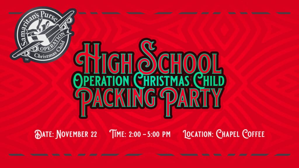 High School Operation Christmas Child Packing Party