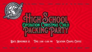 High School Operation Christmas Child Packing Party