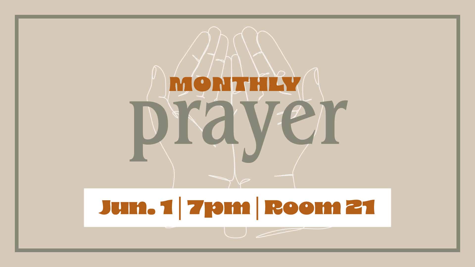 Church Prayer Meeting